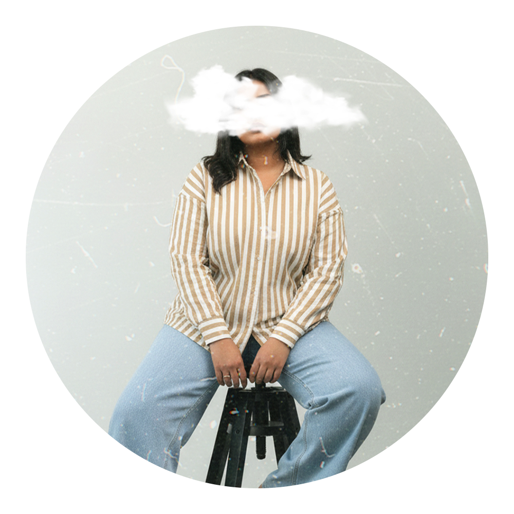 Brown stripe button-down modest shirt from VOG SIX Modest Shirts collection